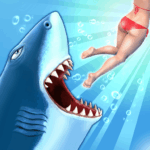 Tela inicial do Hungry Shark Evolution atualizado para Android 2025