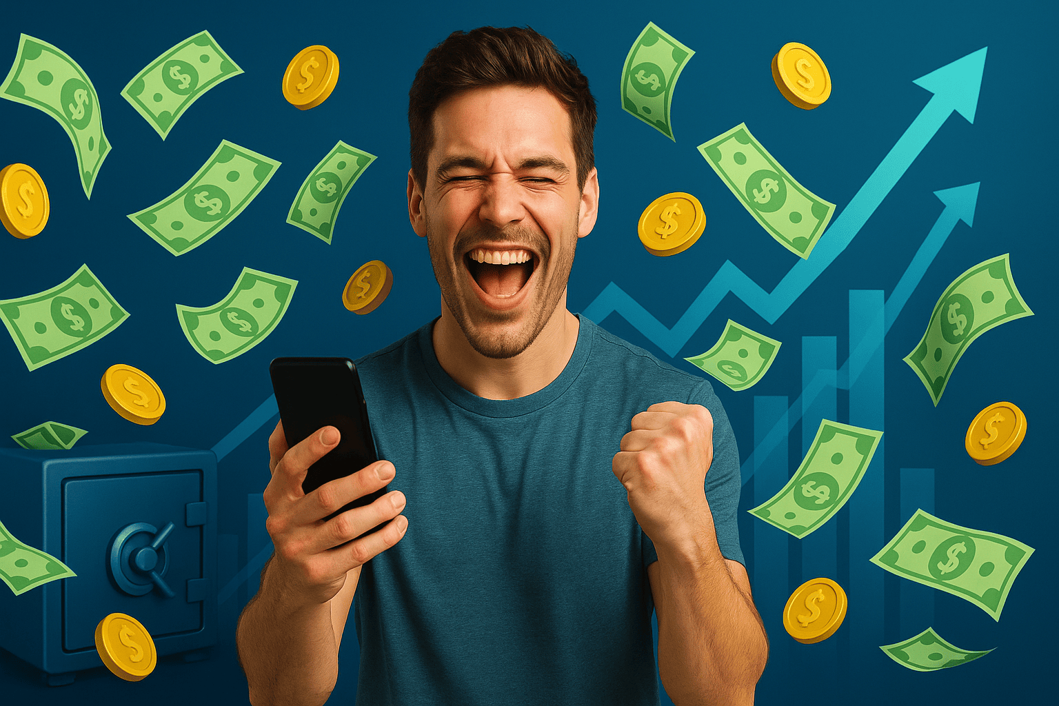 Criador de conteúdo mostrando como ganhar dinheiro com jogos no celular