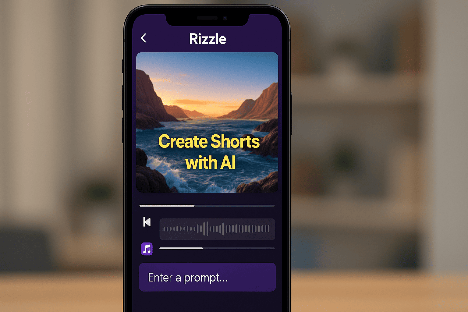 Criando vídeos curtos com IA no Rizzle