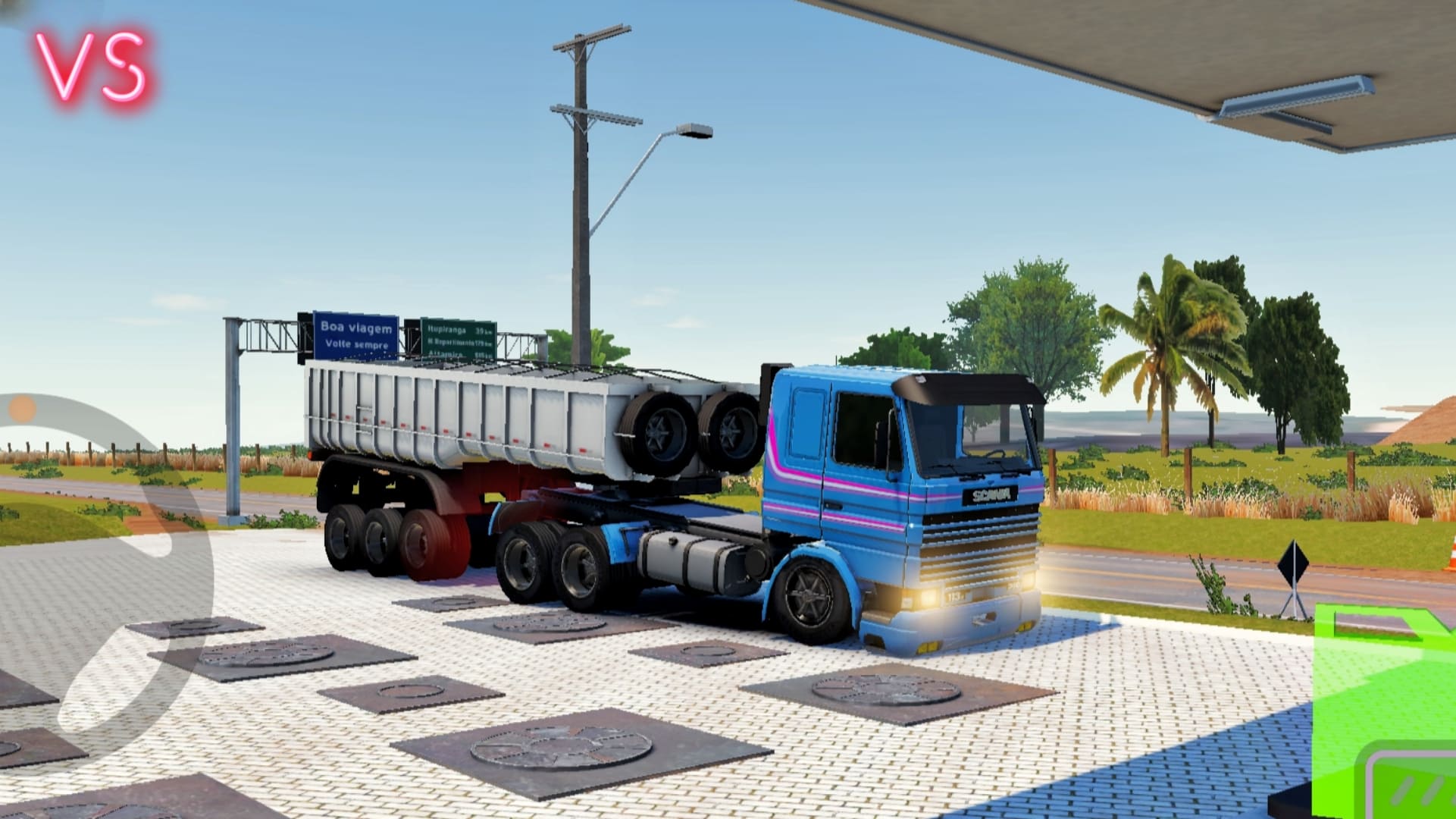 Estacionado no posto