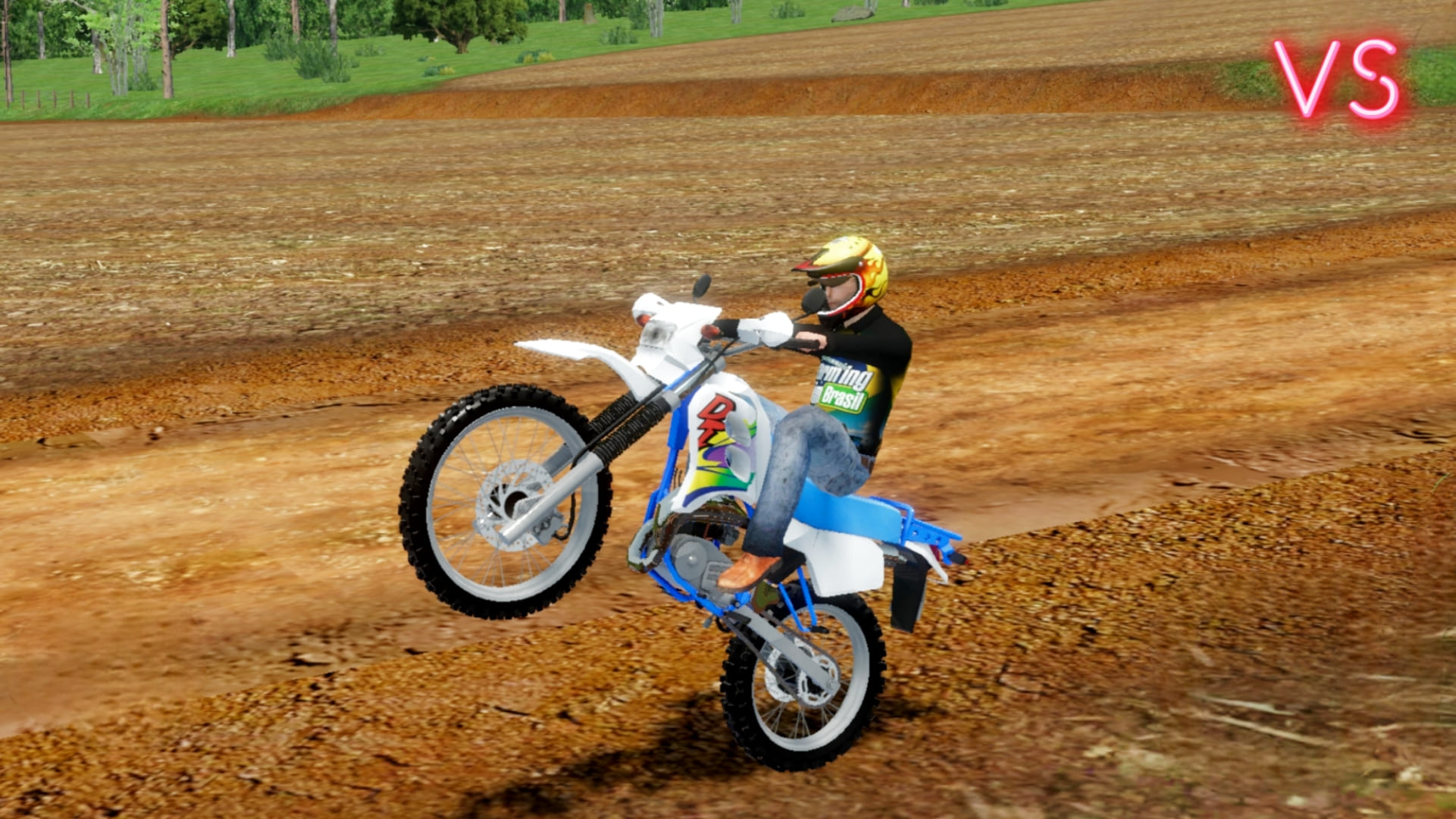 Moto de trilha em farming Sim Brasil