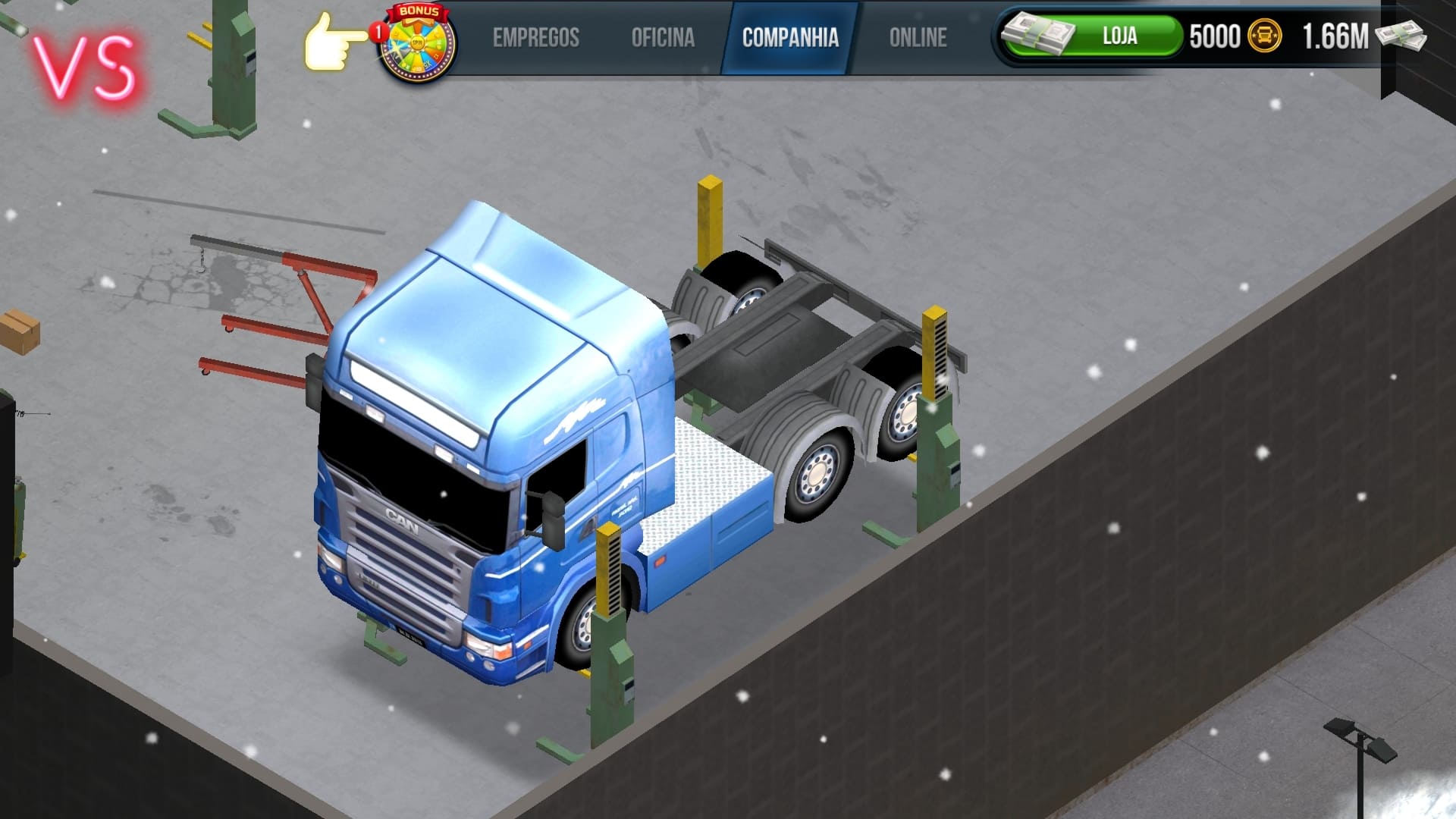 Oficina nivel maximo do Truck Simulator Ultimate