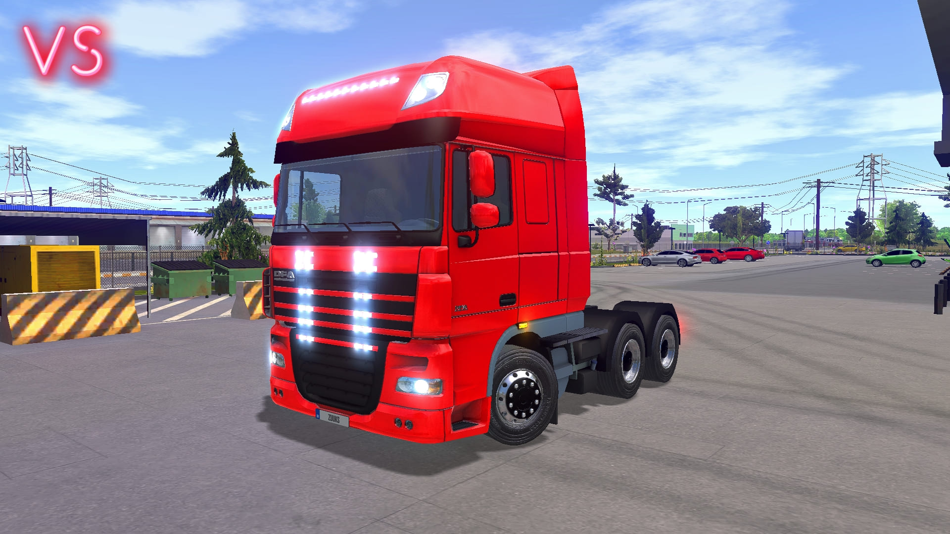 Caminhão com iluminação personalizada no Truck Simulator Ultimate