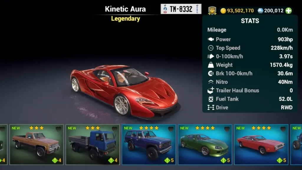 Menu com dinheiro infinito e todos os recursos desbloqueados no Off The Road 2